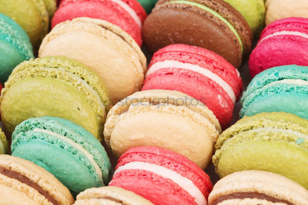 Similar – Multicolored macarons in a paper box