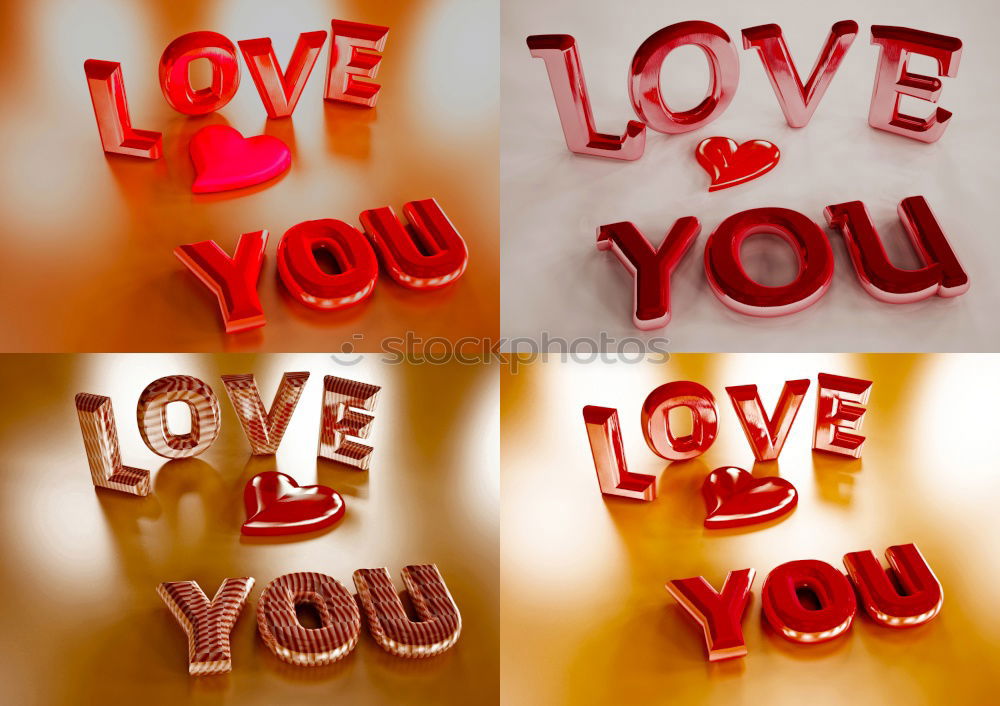 Similar – Image, Stock Photo Wooden cubes with I LOVE YOU words over red