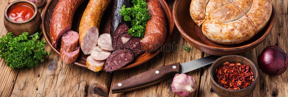 Similar – Image, Stock Photo Whole wheat pasta, vegetables, herbs and olive oil