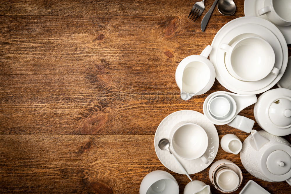 Similar – Image, Stock Photo after dinner Plate Table