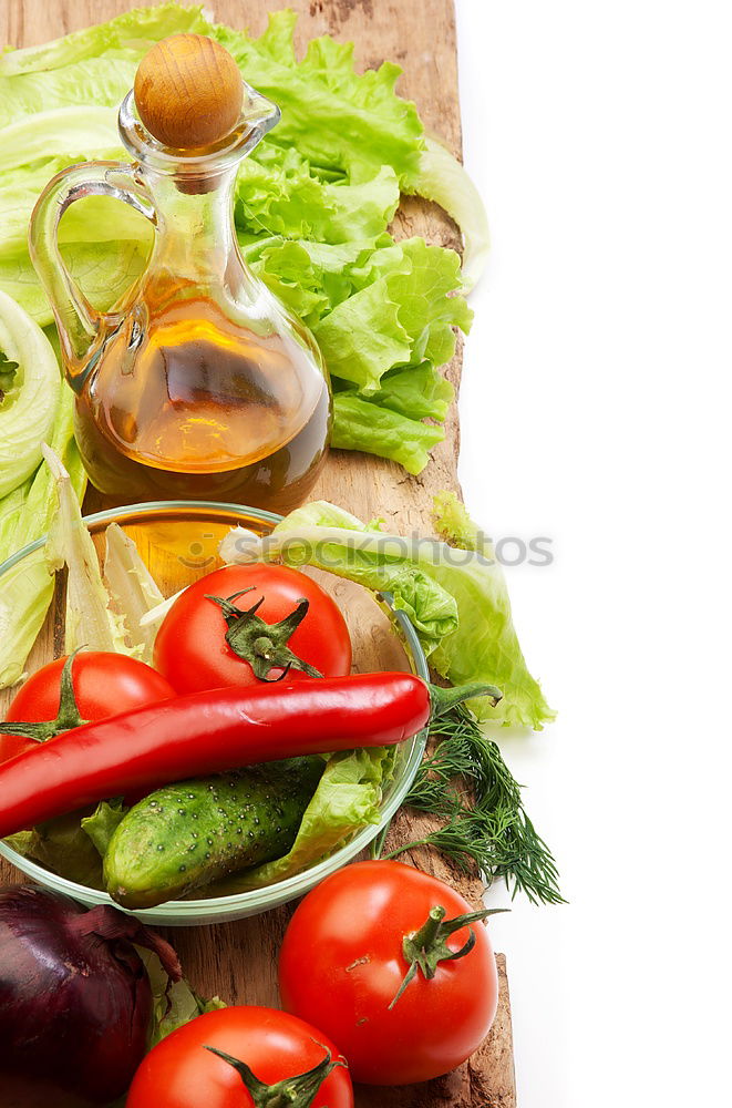 Similar – Image, Stock Photo Colourful summer salad with tomatoes