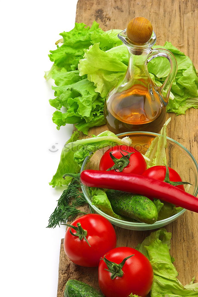 Similar – Image, Stock Photo Spaghetti with basil pesto and tomatoes, ingredients