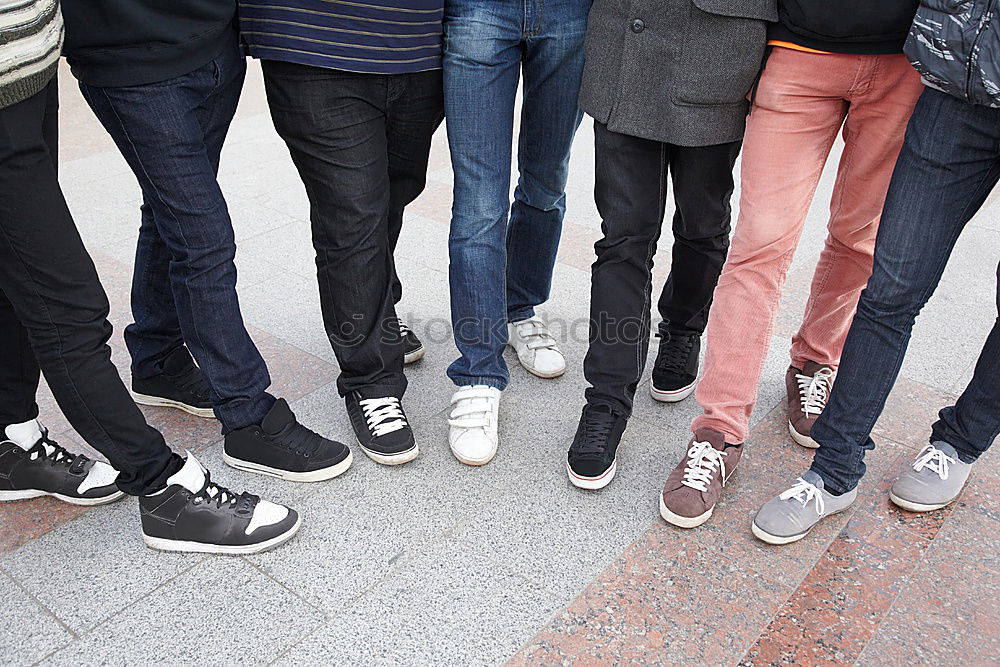 Similar – Image, Stock Photo Young urban men legs