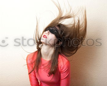 Similar – Image, Stock Photo Woman with dark hair in the wind