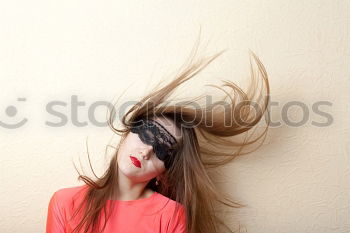 Similar – Image, Stock Photo Woman with dark hair in the wind