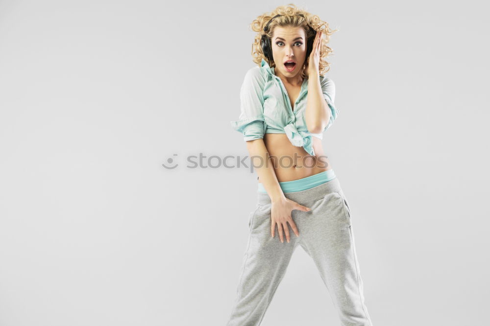 Young woman tired after exercise