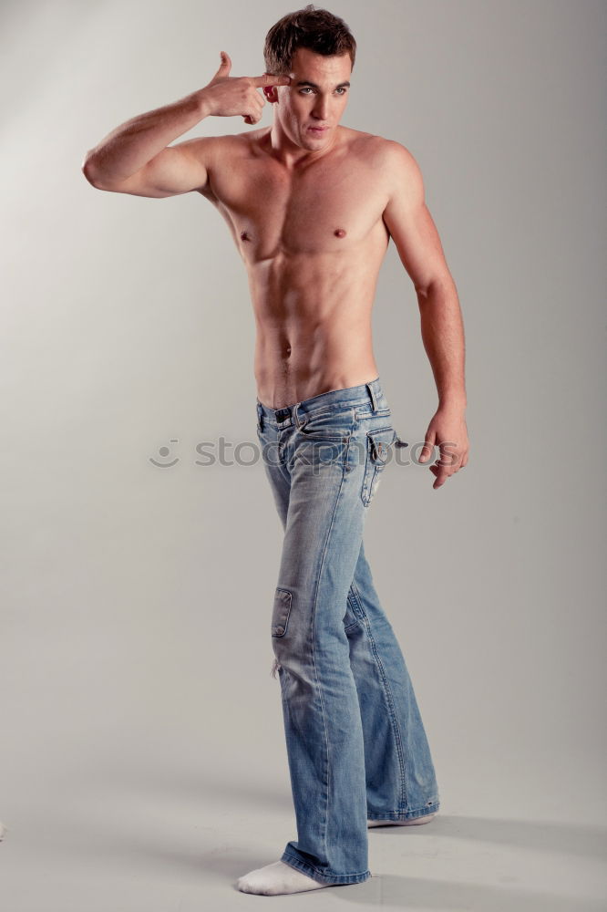 Similar – Image, Stock Photo Portrait of a man in a jumpsuit