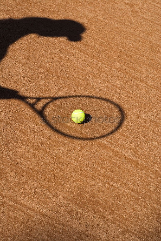 Similar – Image, Stock Photo Yellow tennis ball on red clay ground court