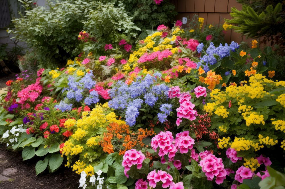 Similar – Image, Stock Photo motley flower bed flowers