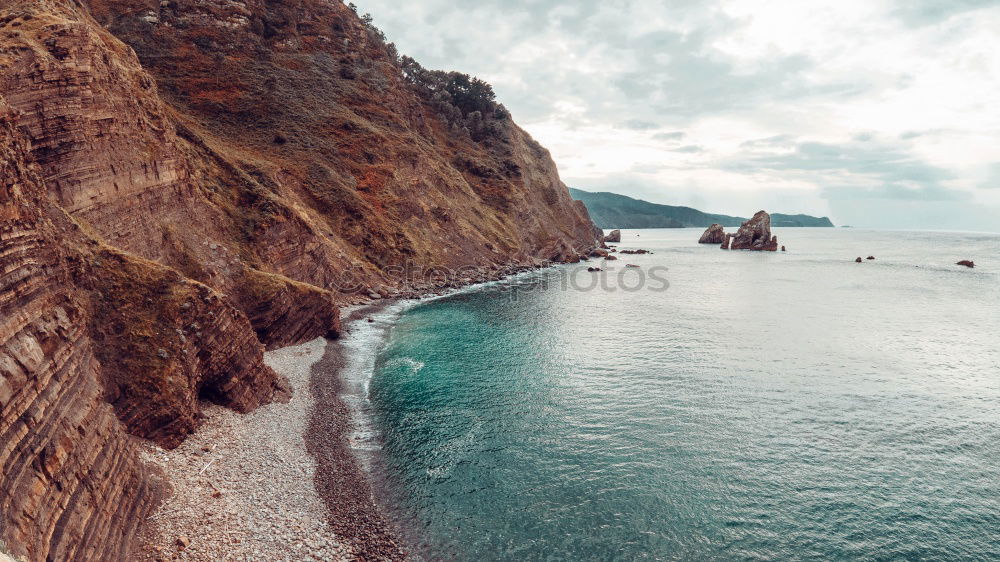 Similar – Image, Stock Photo Picturesque view to coastline