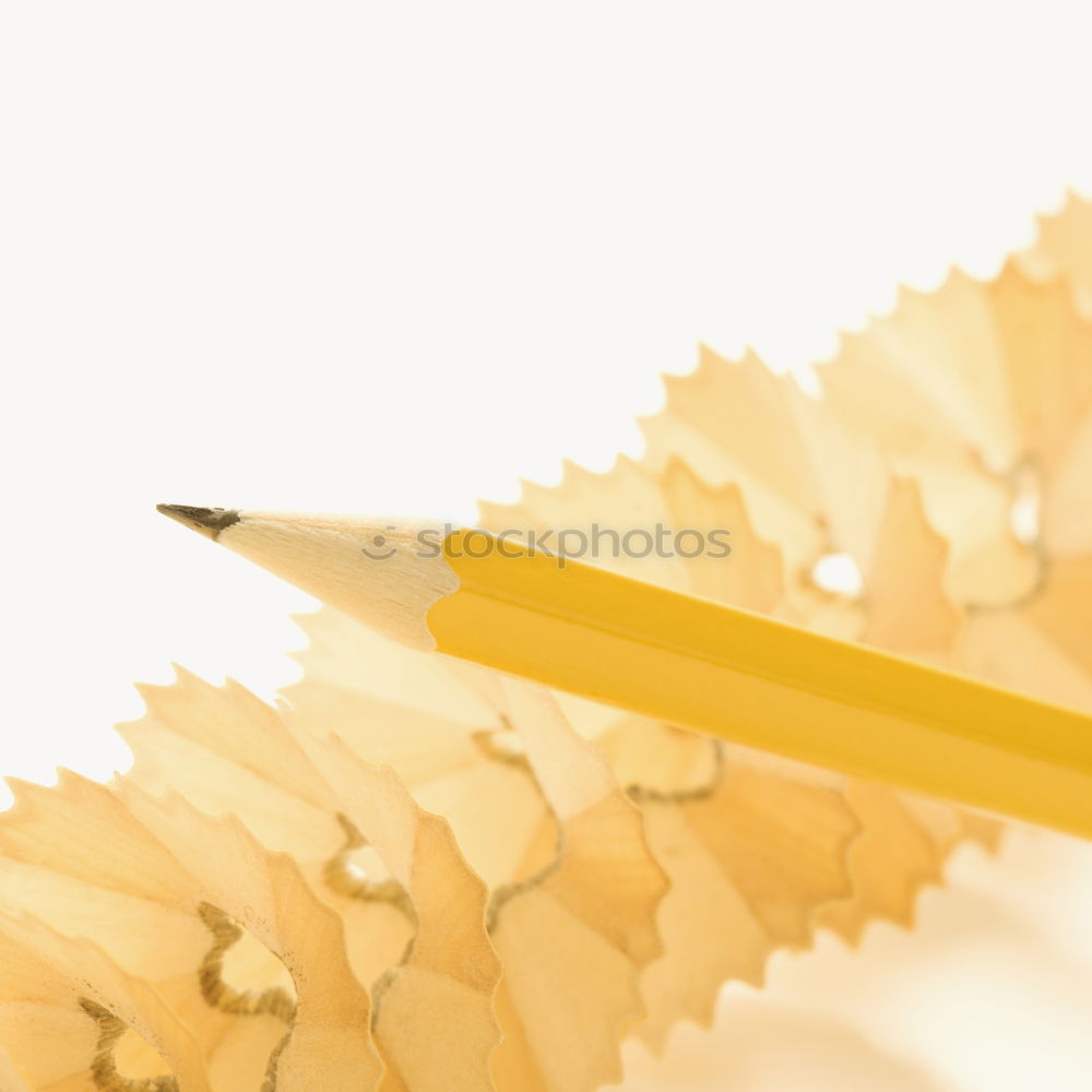 Similar – Image, Stock Photo Forearm and hand with pencil against a yellow background