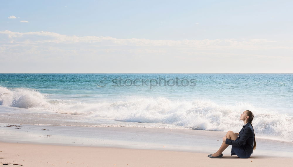 Similar – Blick aufs Meer Strand