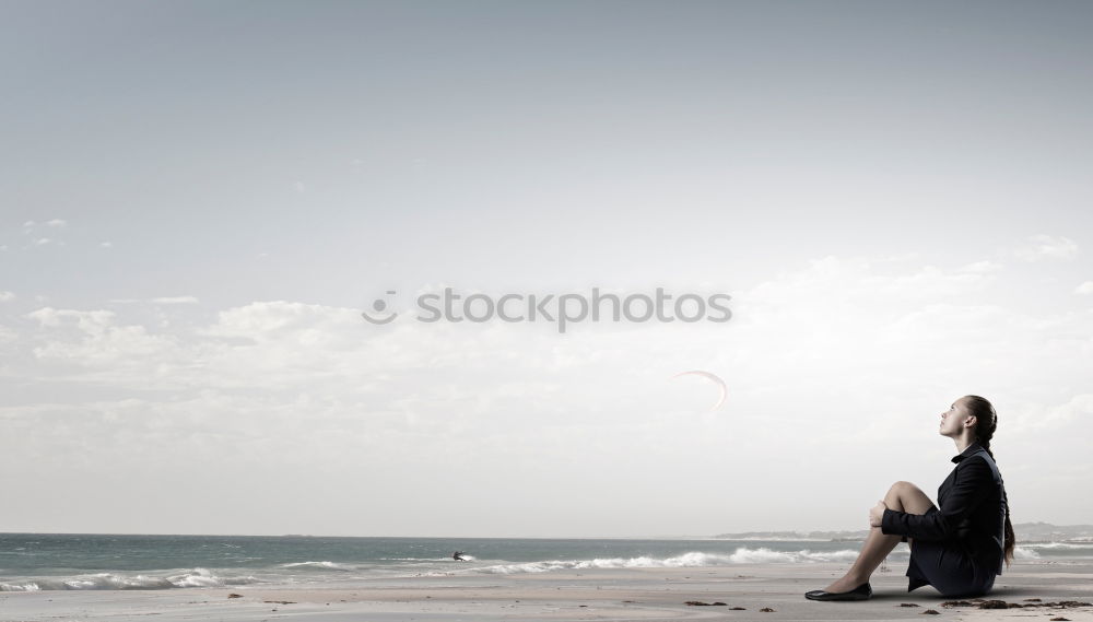 Similar – Image, Stock Photo Off to the sea! Harmonious