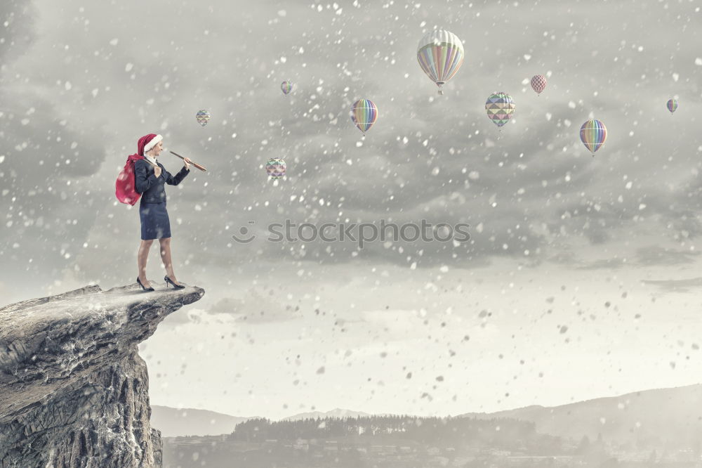 Similar – Child looking at the water from a ship