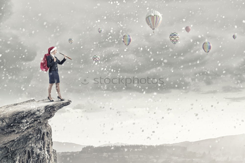 Similar – Child looking at the water from a ship