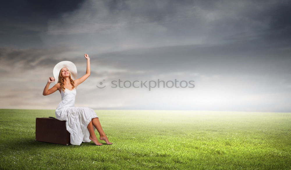 Similar – Young strong women doing yoga pose