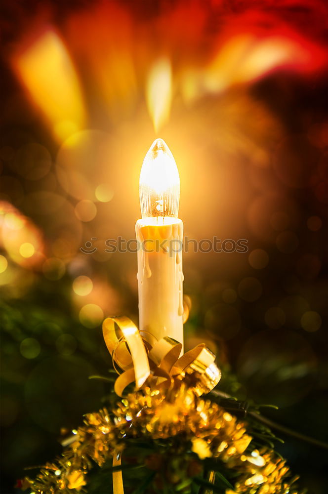 Image, Stock Photo Christmas Tree Candle