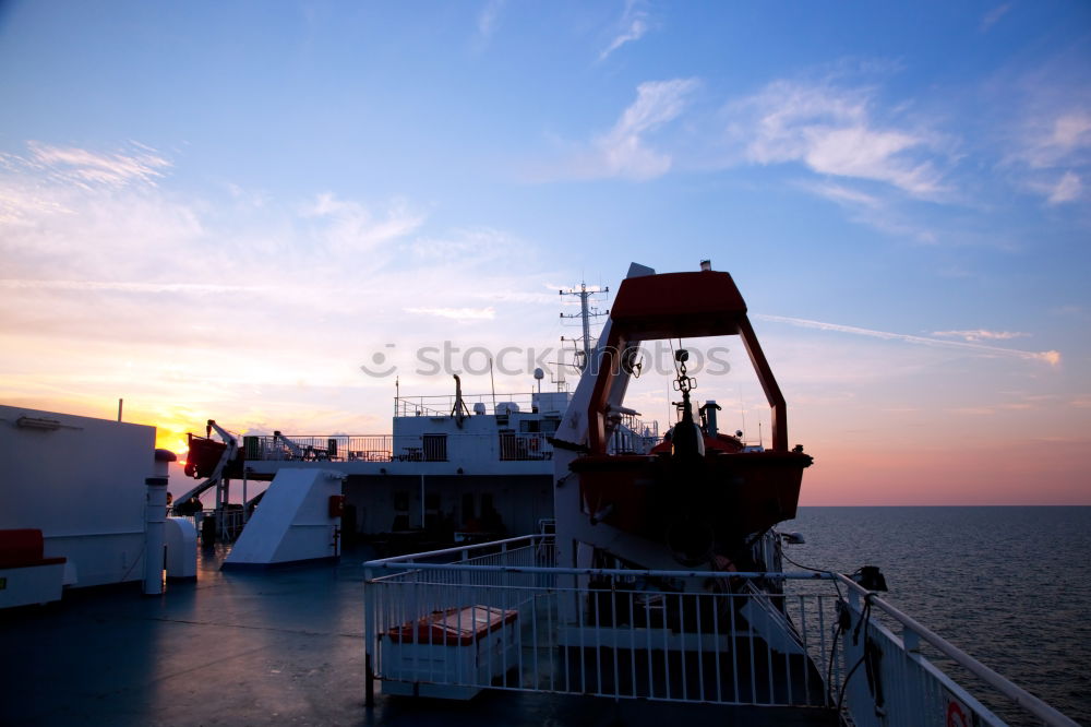 Similar – Image, Stock Photo Boats anchoring at jetty in Croatia at sunset