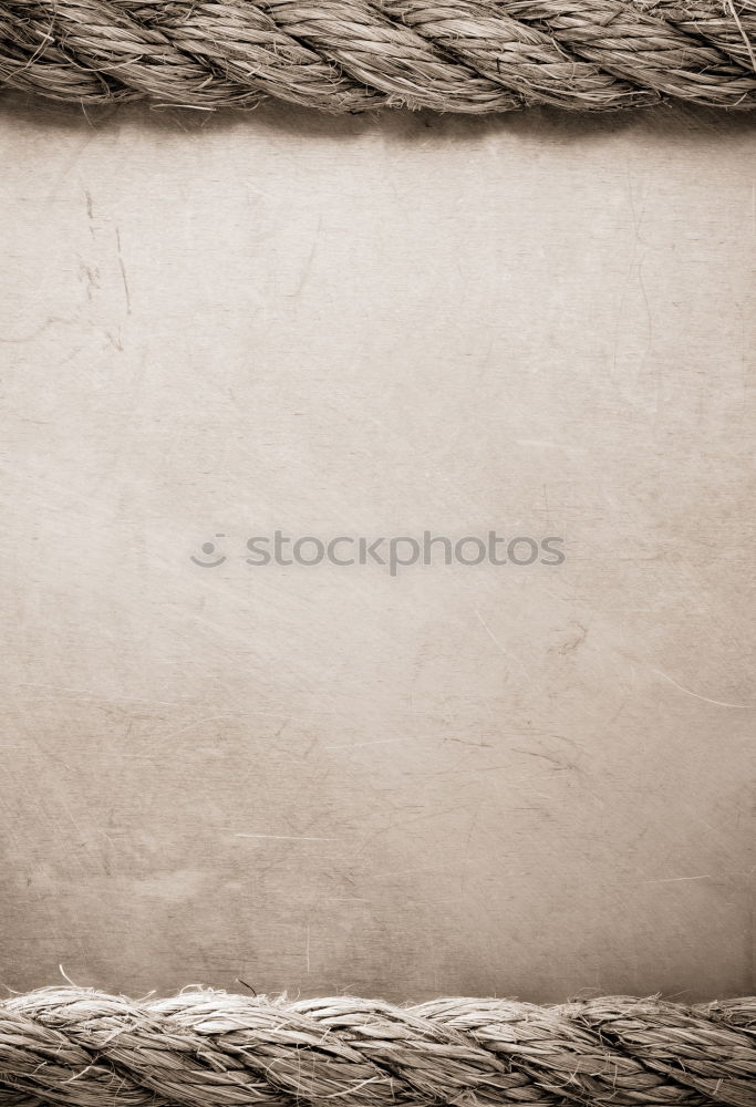 Image, Stock Photo Wood & Rope Navigation