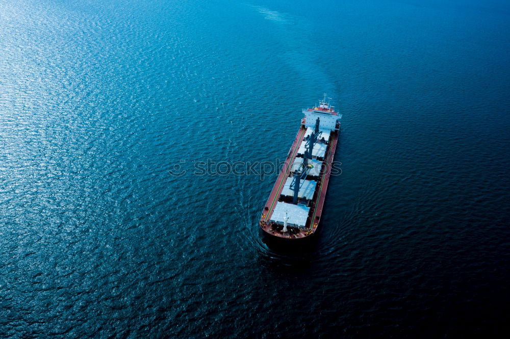 Similar – Cargo Container Ship Aerial View