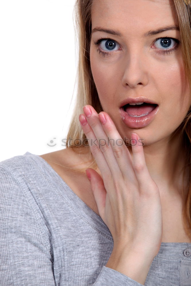 Similar – Image, Stock Photo Portrait of a young, pensive woman