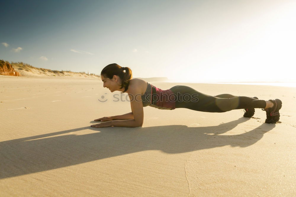 Similar – Image, Stock Photo Women stretching Lifestyle