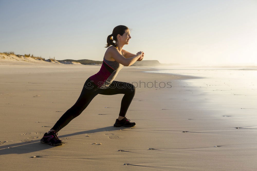 Similar – Image, Stock Photo Women stretching Lifestyle