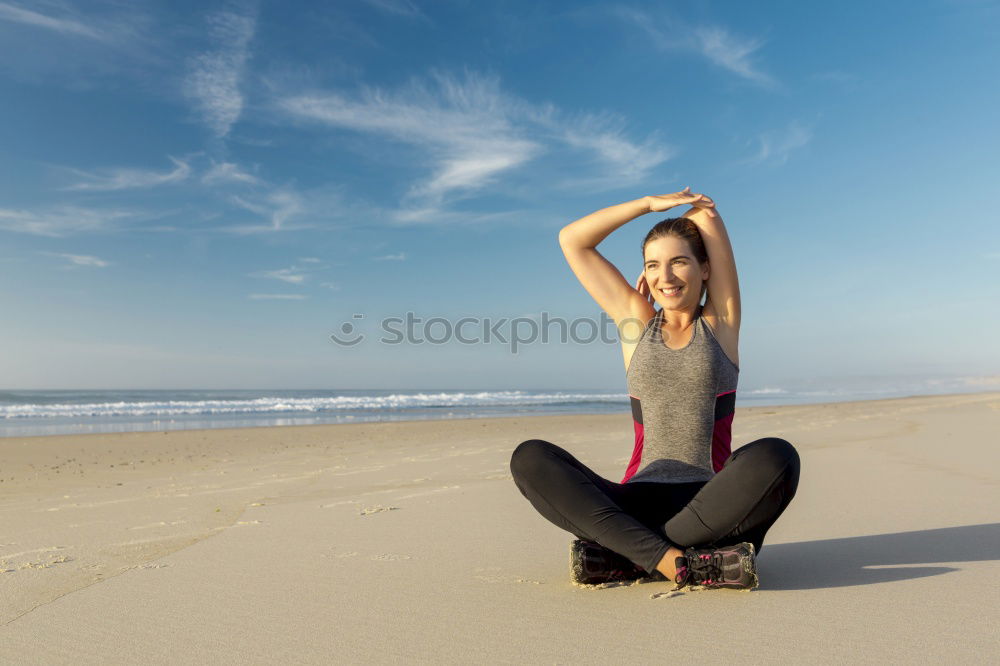 Similar – athletic woman resting