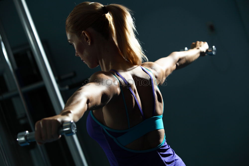 Similar – Portrait of disabled young man in the gym.