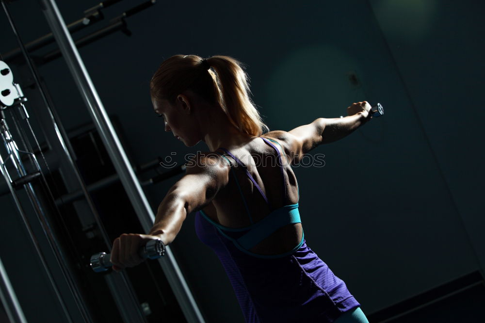 Similar – Portrait of disabled young man in the gym.