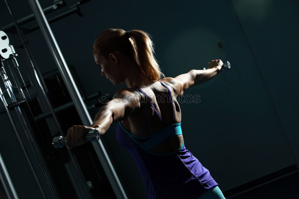 Similar – Portrait of disabled young man in the gym.