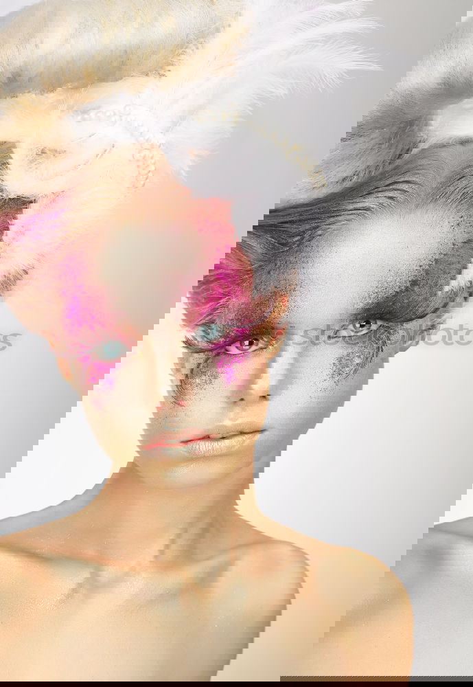 Similar – Image, Stock Photo bedtime sweets | only for men, collage of a woman’s face