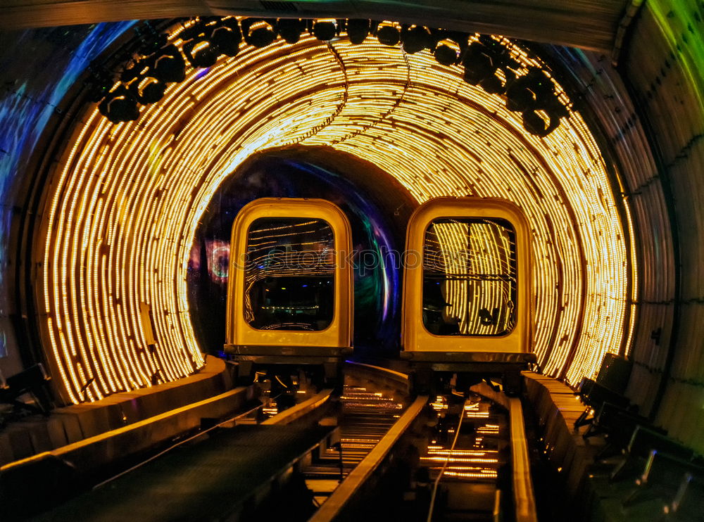 Similar – Image, Stock Photo Crowd in the Tiergarten Tunnel