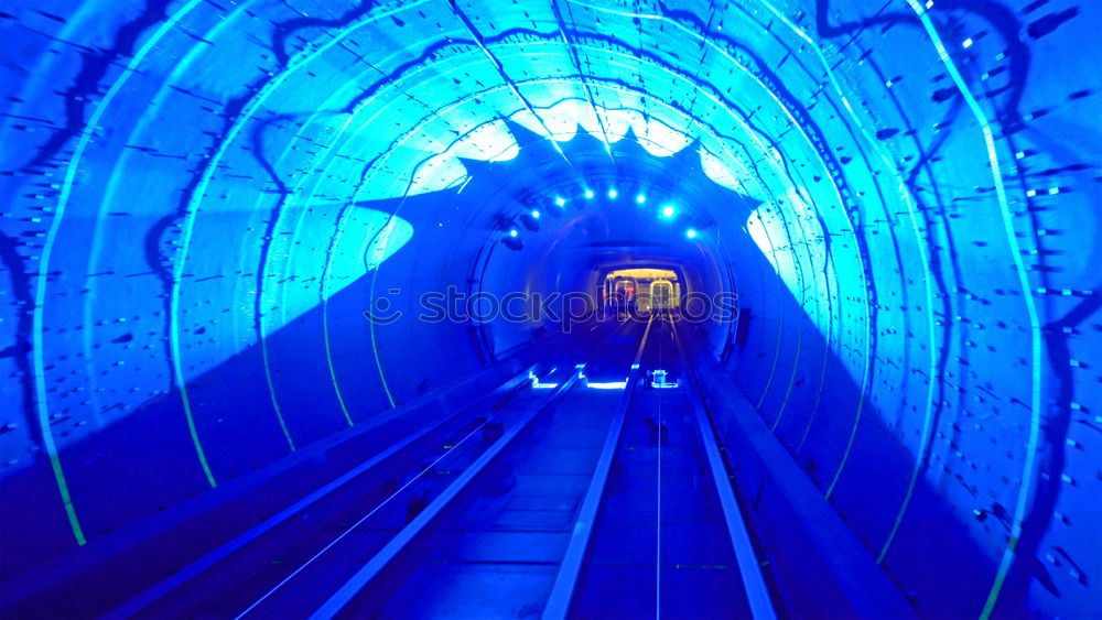 Similar – Foto Bild blaugang Licht Tunnel