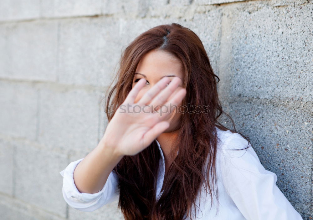 Similar – Image, Stock Photo girl in the wind