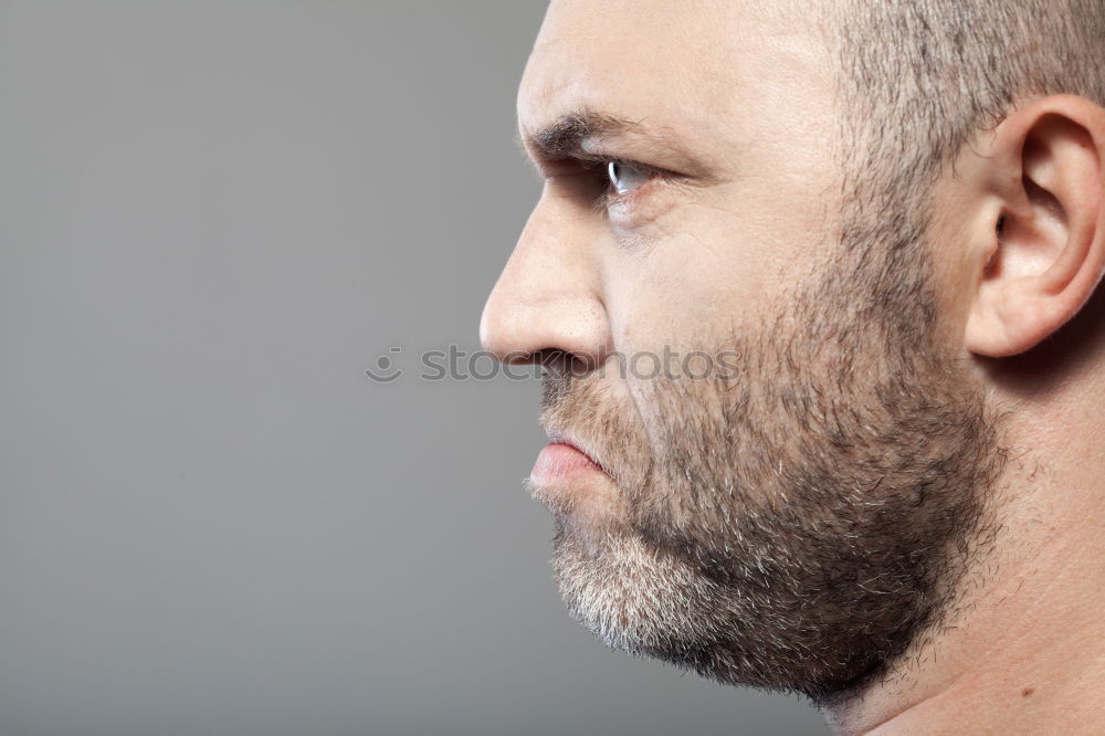 Similar – Image, Stock Photo Young shirtless bearded guy with tattoos