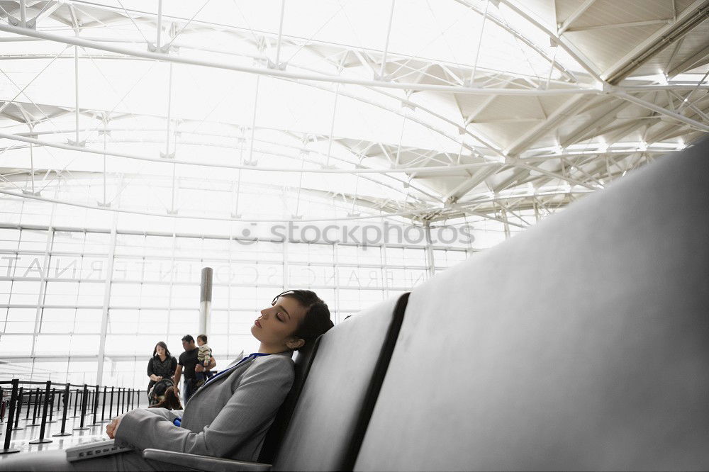 Similar – Image, Stock Photo Businessman in the Train Station.