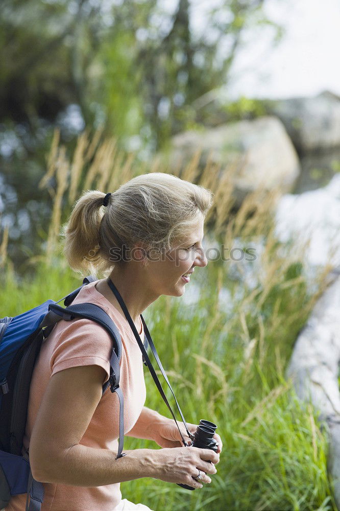 Similar – Image, Stock Photo hiking is the girl’s lust