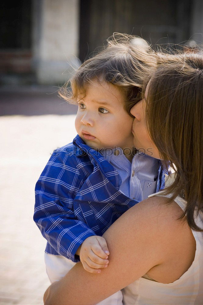 Similar – Image, Stock Photo mother and son Human being