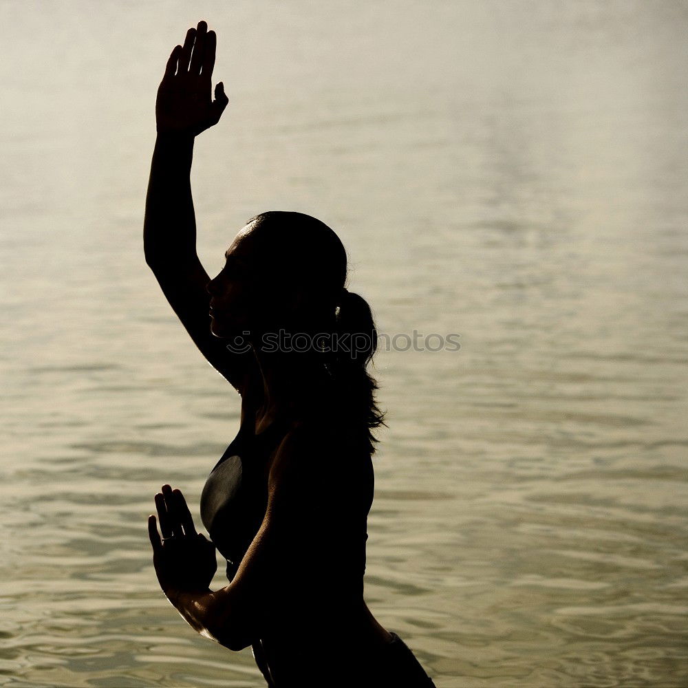 Similar – Image, Stock Photo morning swim Summer