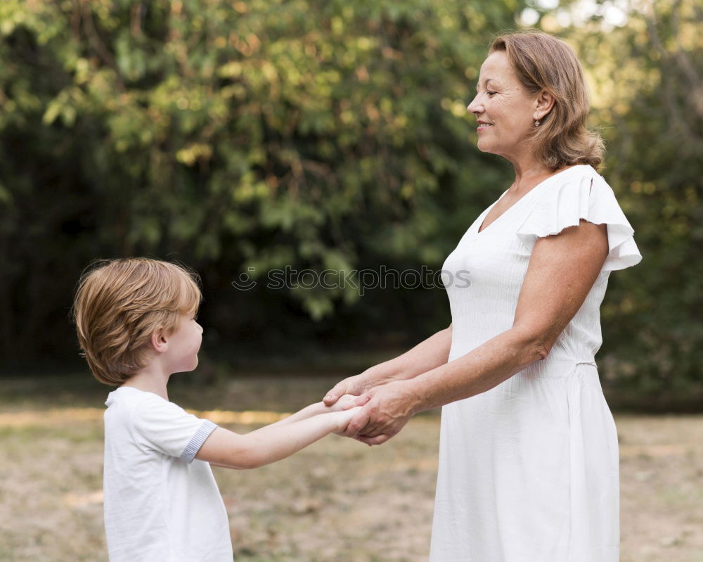 Similar – Image, Stock Photo mother and son Human being