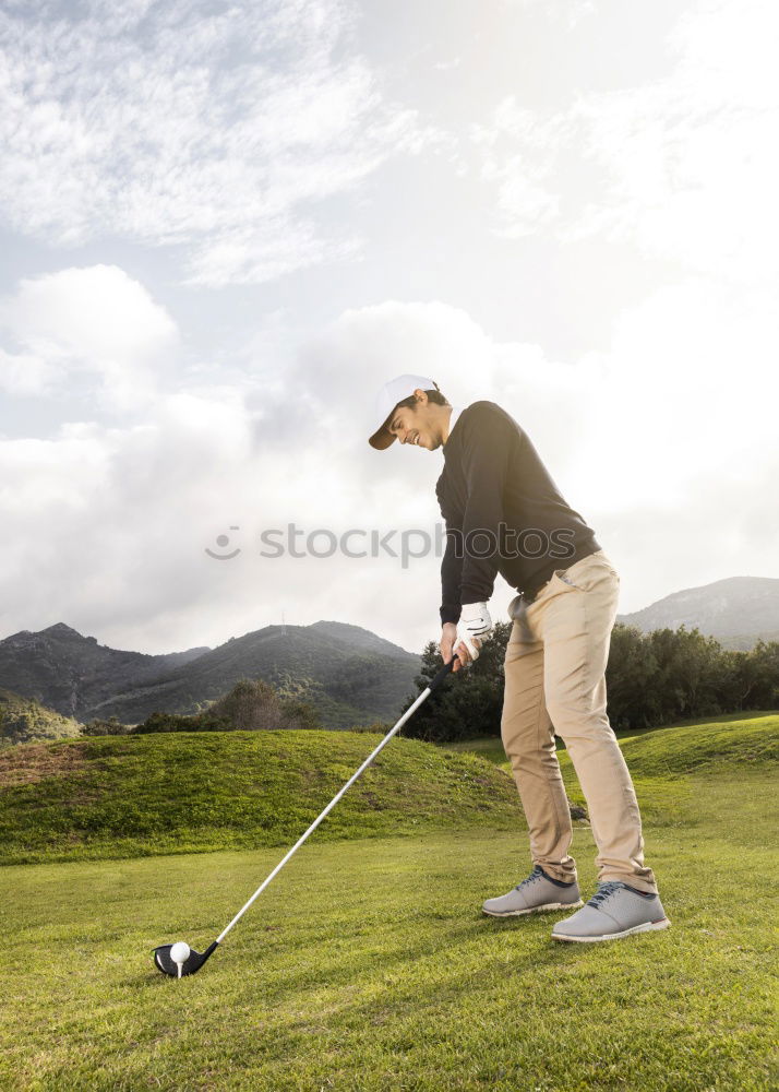 Similar – Foto Bild Abschlag an Loch 1 Sport