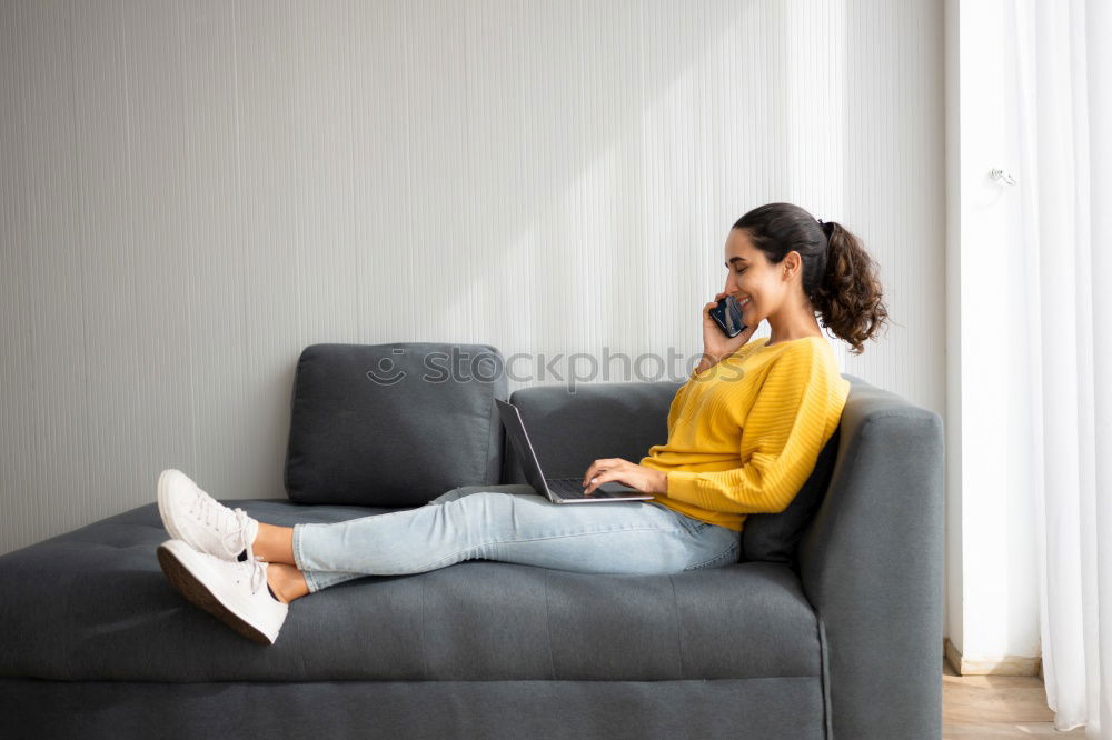 Similar – cute little child girl relaxing at home