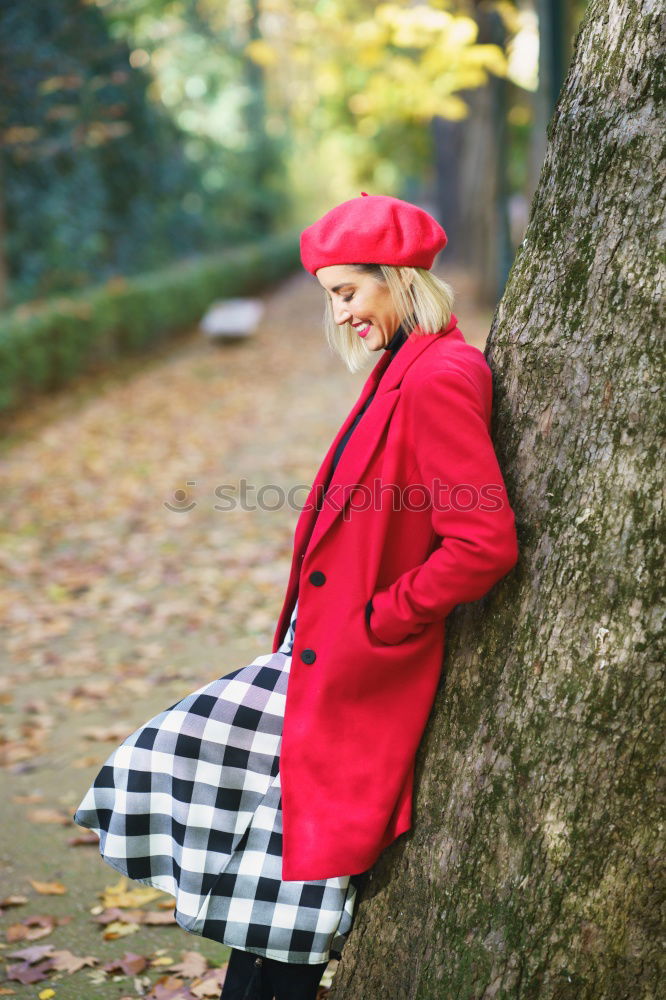 Similar – Image, Stock Photo Lady in Red Trip Feminine