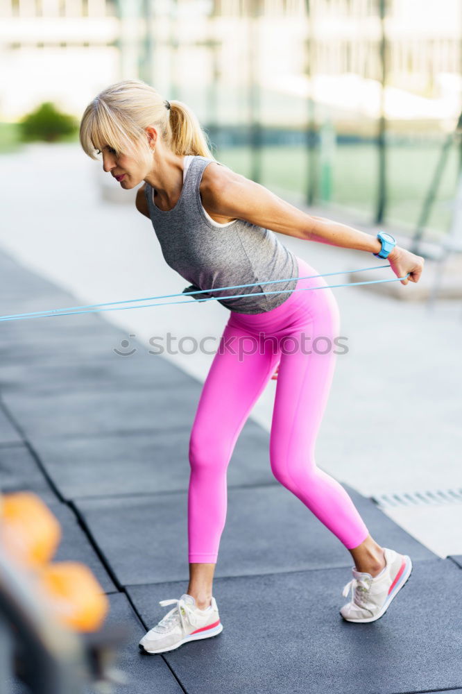 Similar – Image, Stock Photo stretching Lifestyle