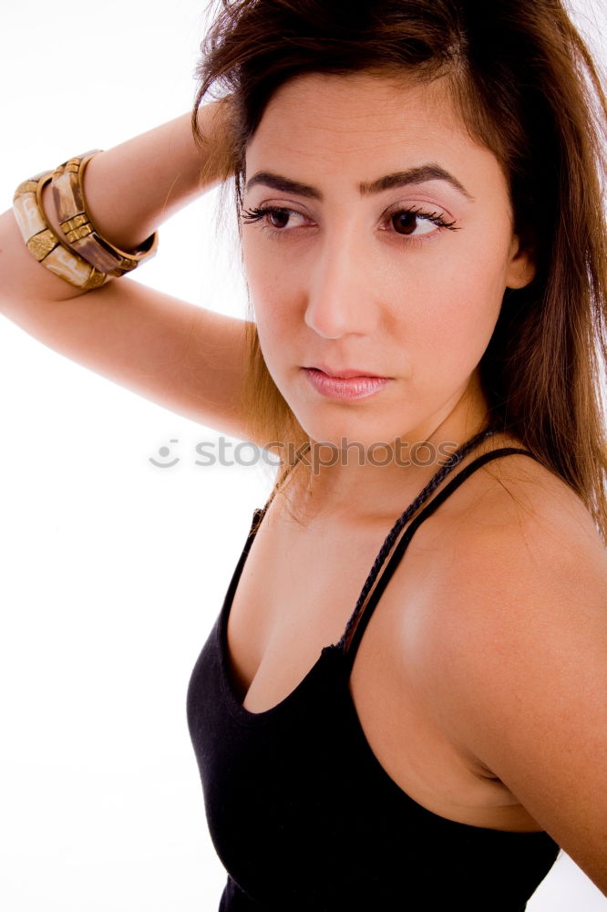 Similar – portrait young girl with freckles