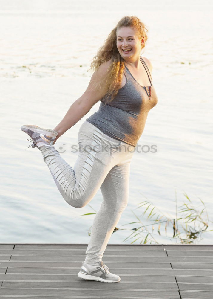 Similar – Image, Stock Photo Sporty woman outdoor sports