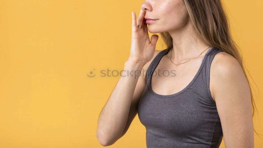 Similar – Image, Stock Photo Brunette woman with short bob hairstyle