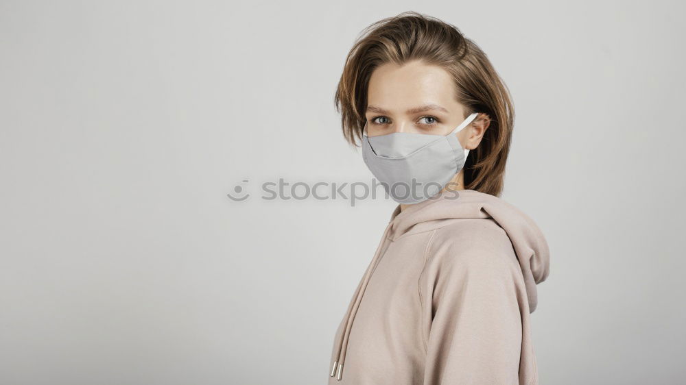 Similar – Foto Bild Niedlicher kleiner Junge in medizinischer Maske