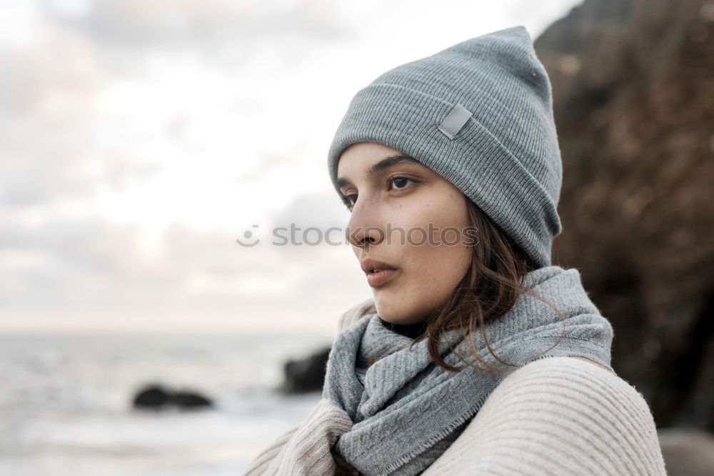 Similar – Image, Stock Photo By the sea Human being